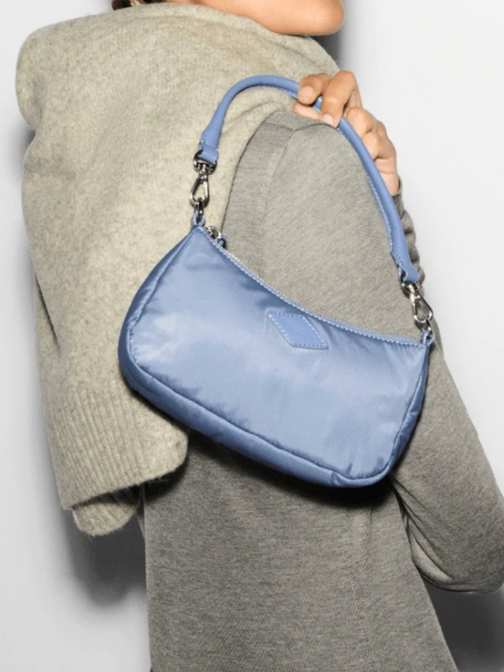 MZ WALLACE NWT STONE BLUE MINI CHELSEA SHOULDER - Picture 2 of 6